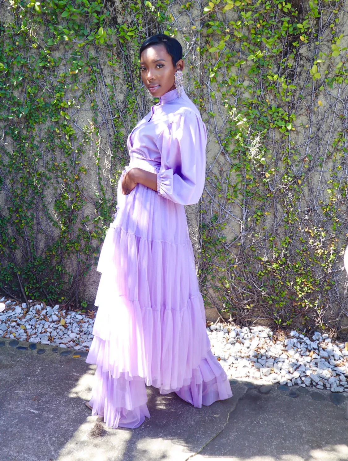 Lavender Now! Tulle Top