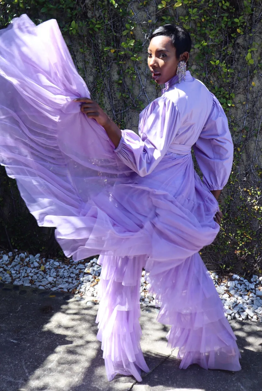 Lavender Now! Tulle Top