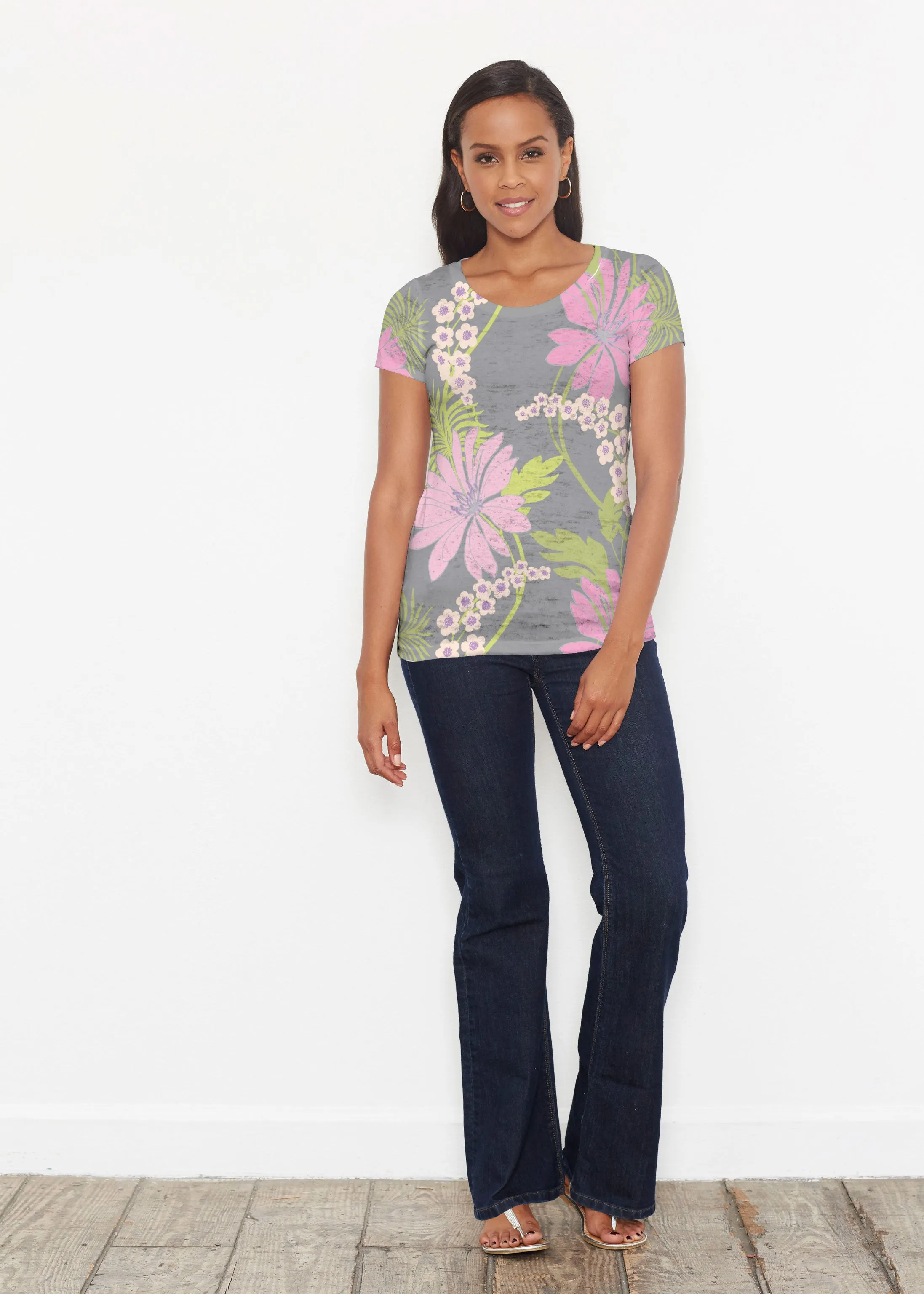 LeeLee (14304) ~ Short Sleeve Scoop Shirt