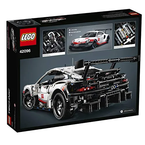 LEGO Technic Porsche 911 RSR 42096 Building Toy Set for Kids, Boys, and Girls Ages 10  (1,580 Pieces)