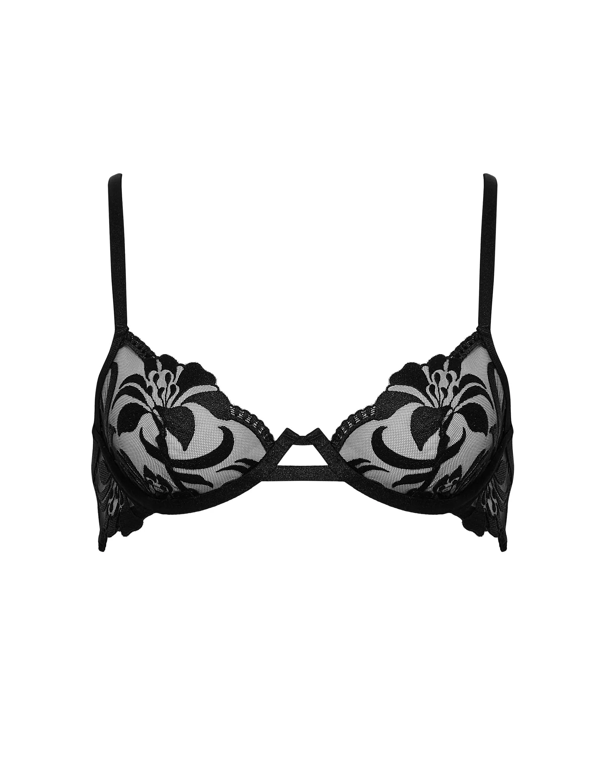 Leonora Wired Bra Black