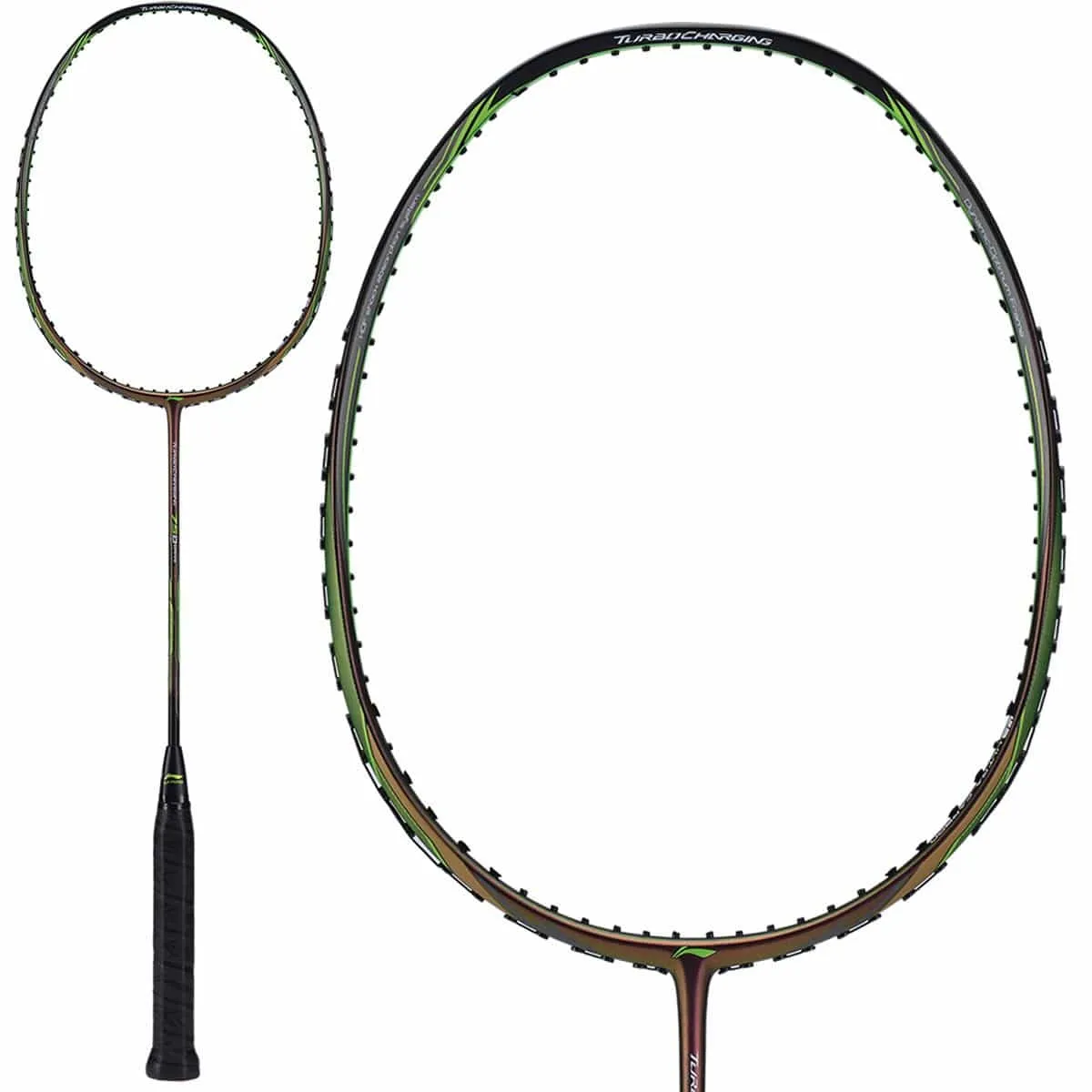 Li-Ning Turbo Charging 75D Drive Badminton Racket - Green