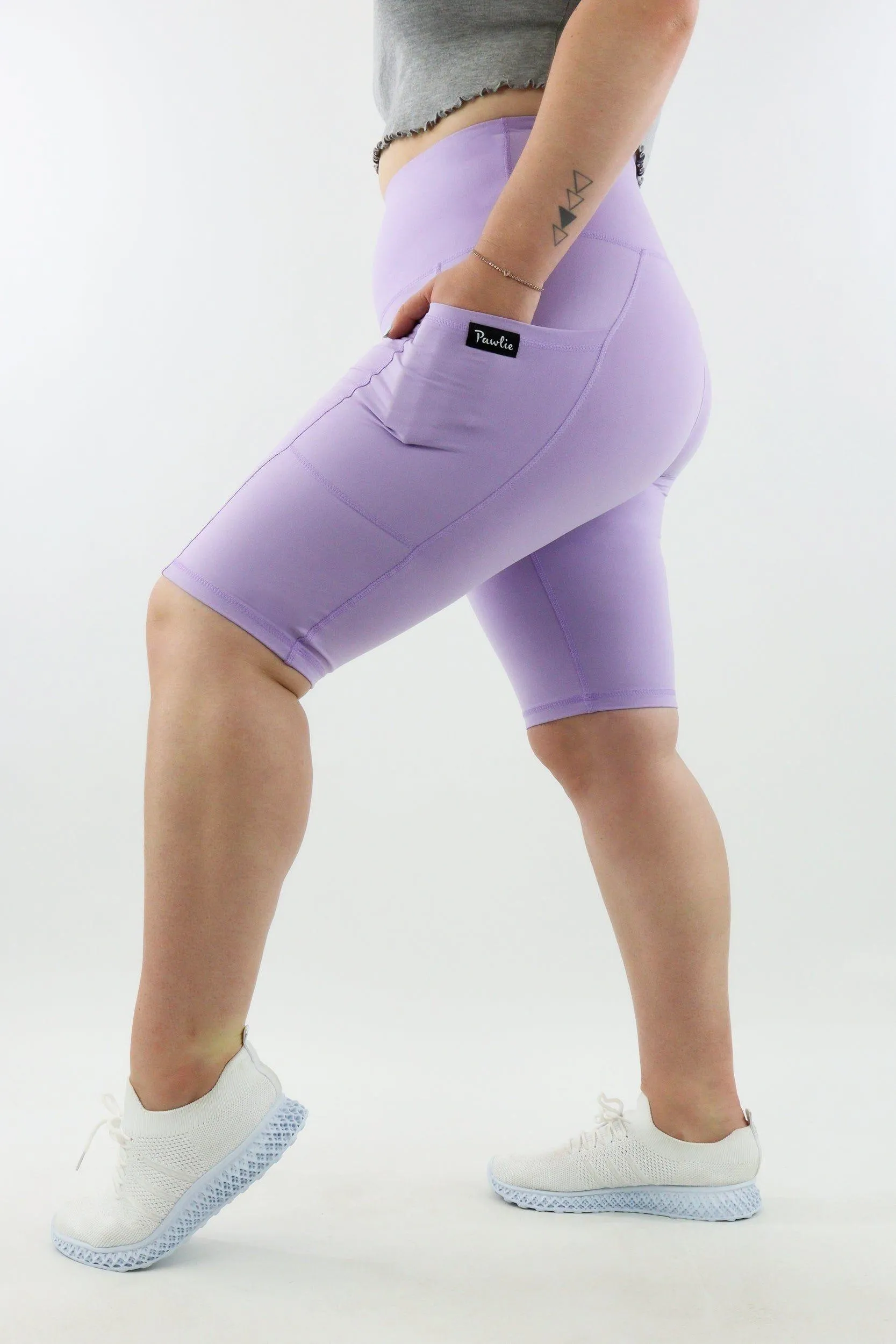 Light Purple - Leg Pockets - Long Shorts - Hybrid 2.0