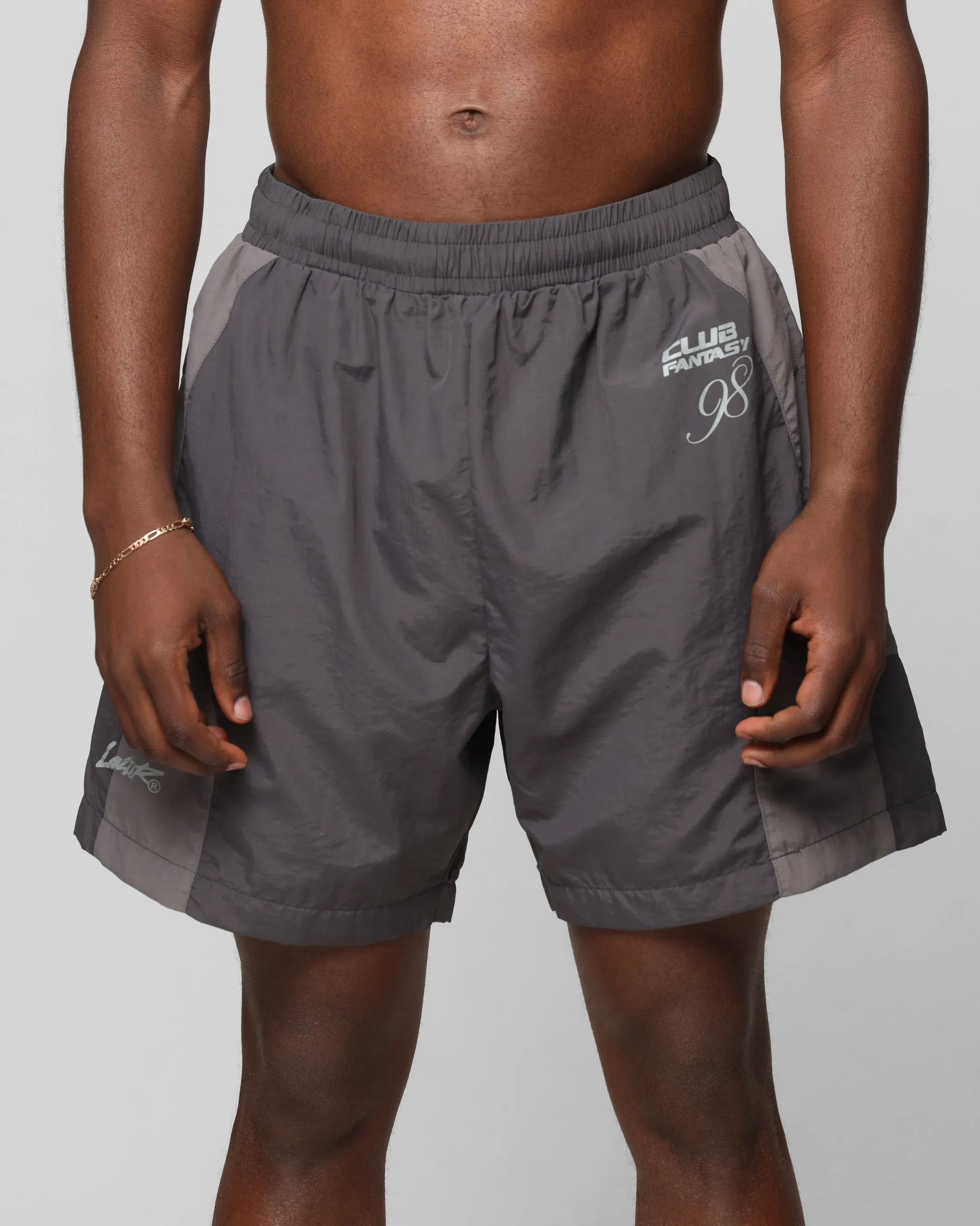 Loiter Subculture Panel Shorts Charcoal