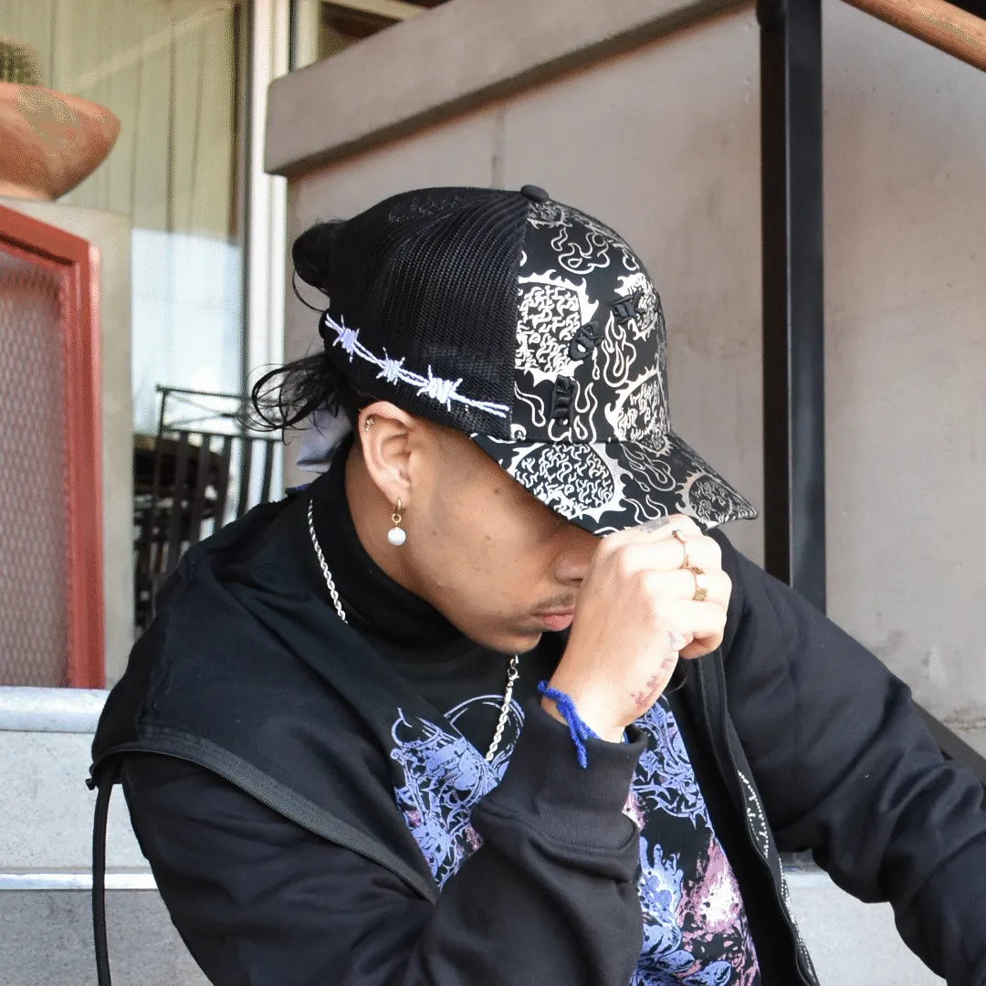 LOVE is RAGE x M.S.W - Iridescent Trucker Hat Black - Unisex