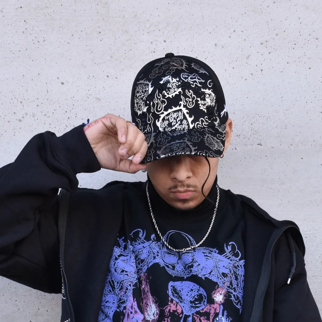 LOVE is RAGE x M.S.W - Iridescent Trucker Hat Black - Unisex