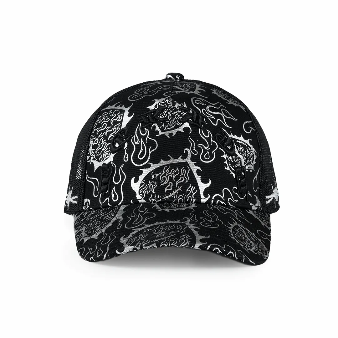 LOVE is RAGE x M.S.W - Iridescent Trucker Hat Black - Unisex