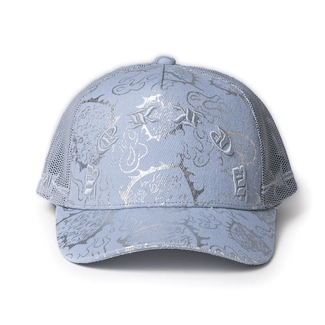 LOVE is RAGE x M.S.W - Iridescent Trucker Hat Grey - Unisex