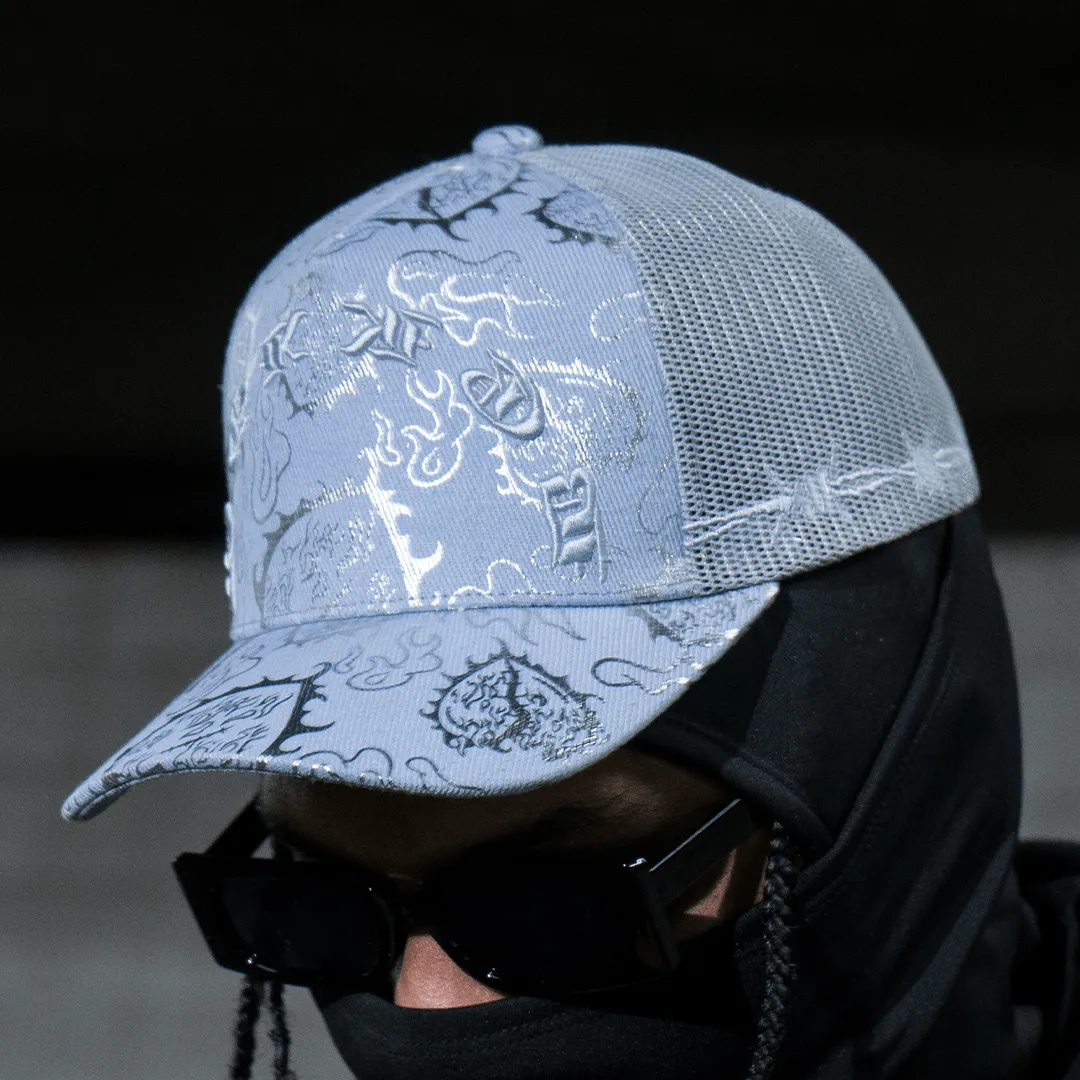 LOVE is RAGE x M.S.W - Iridescent Trucker Hat Grey - Unisex
