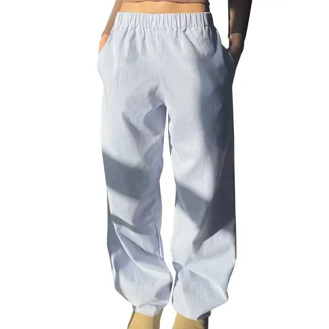 Low Waist Striped Pants
