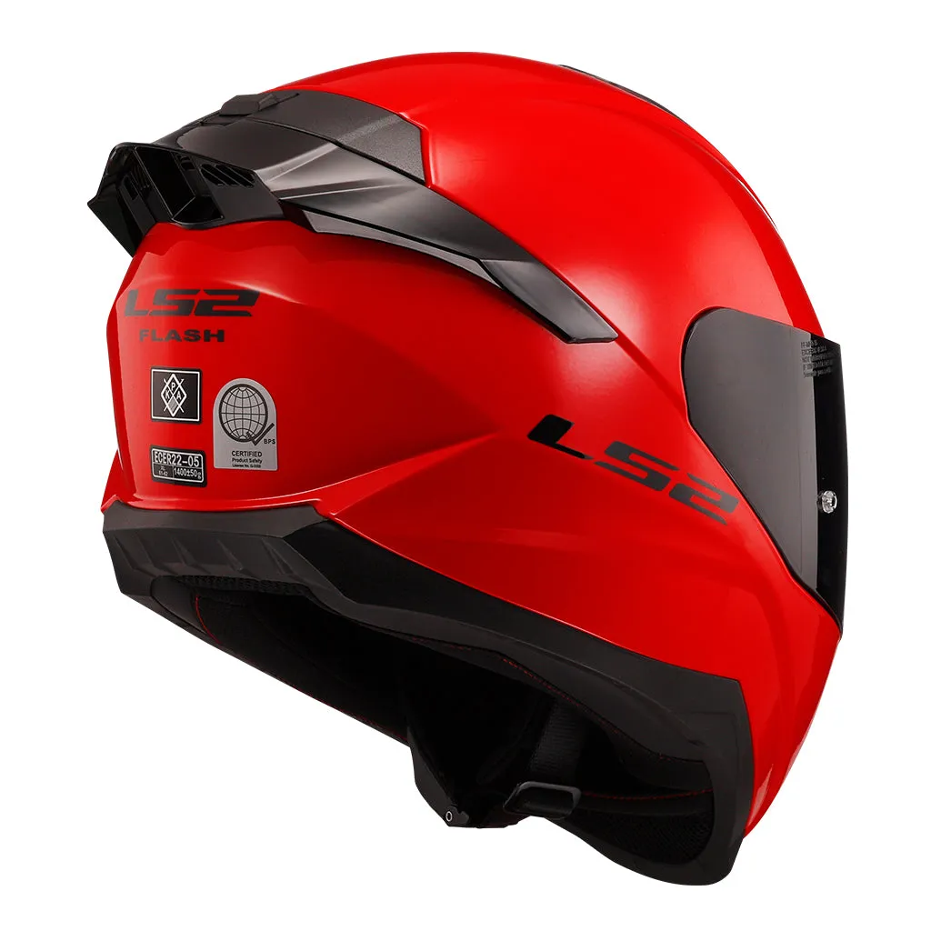 LS2 FF802 FLASH MOTORCYCLE FULL FACE HELMET w/ EXTRA VISOR
