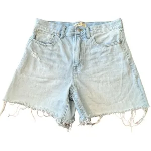 Madewell The '90s Mid-Length Jean Short in Pearlman Wash Distressed Women’s 27