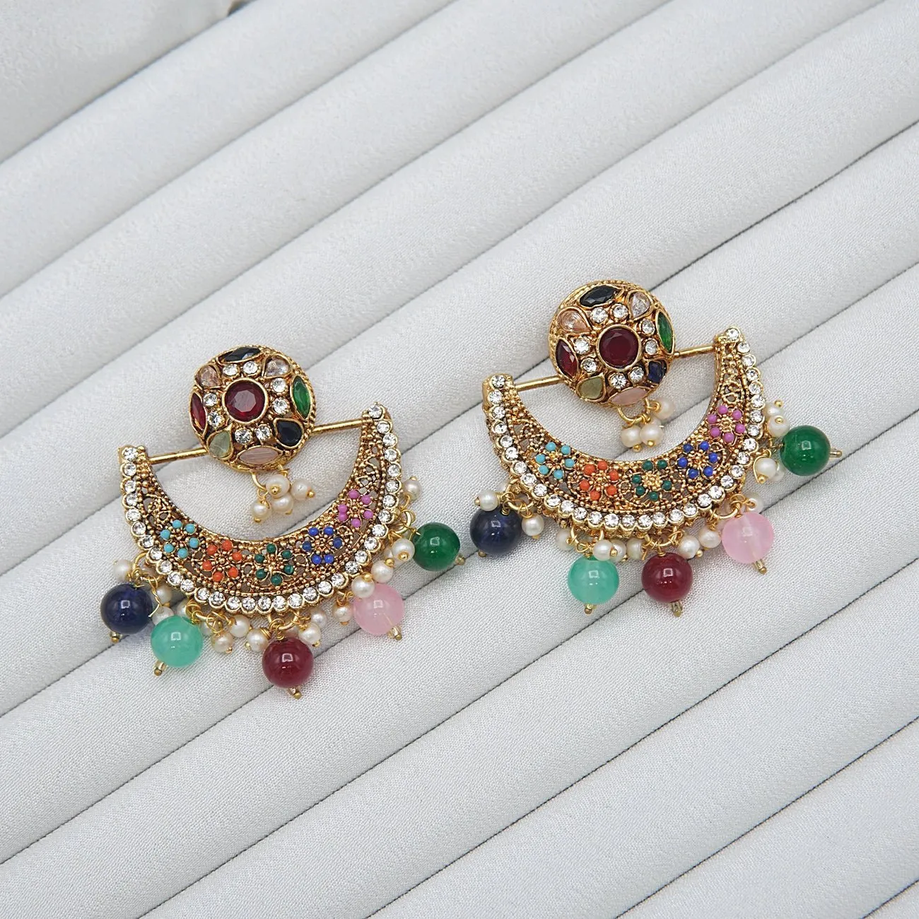Madrasi Antique Chand Bali