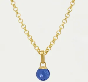 Manhattan Gemstone Pendant- Tanzanite Small