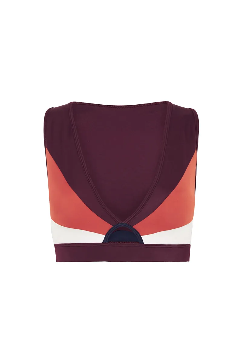 March 06:22 Sports Bra Red Orange