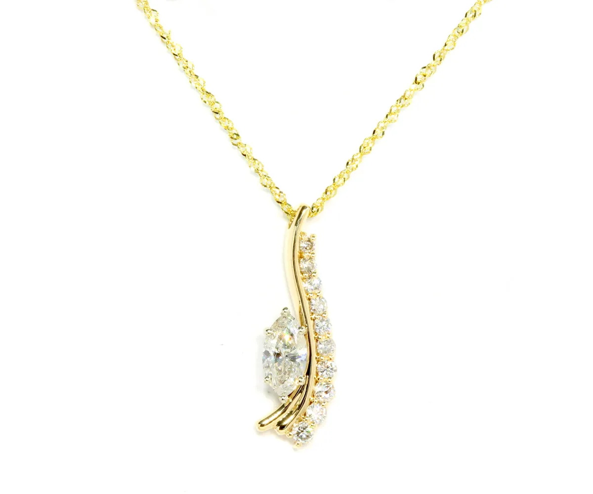 Marquise Diamond Journey Necklace Redesigned