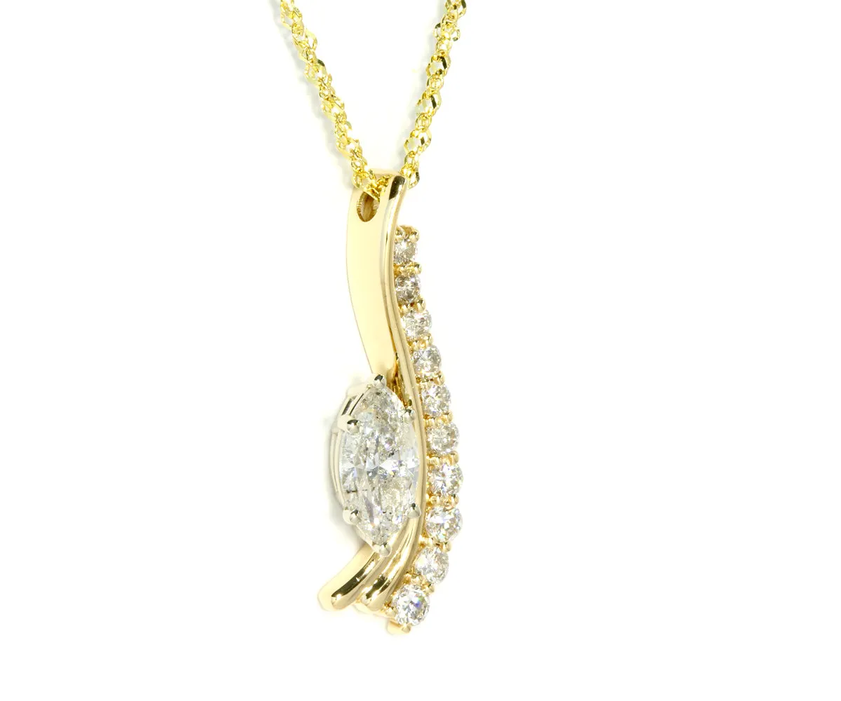 Marquise Diamond Journey Necklace Redesigned