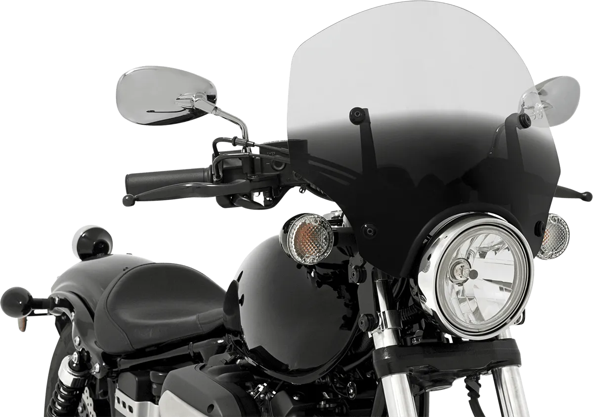 Memphis Shades MEP5221 El Paso Sportshield Windshield (7in. Cutout) - 19in. - Gradient Black