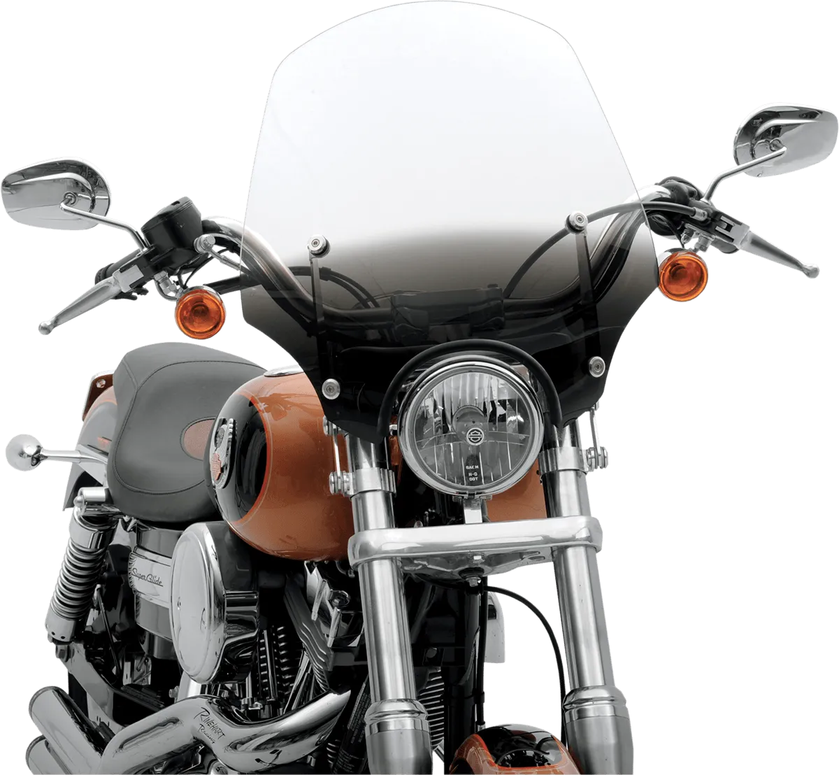 Memphis Shades MEP5233 El Paso Sportshield Windshield (7in. Cutout) - 13in. - Black Smoke