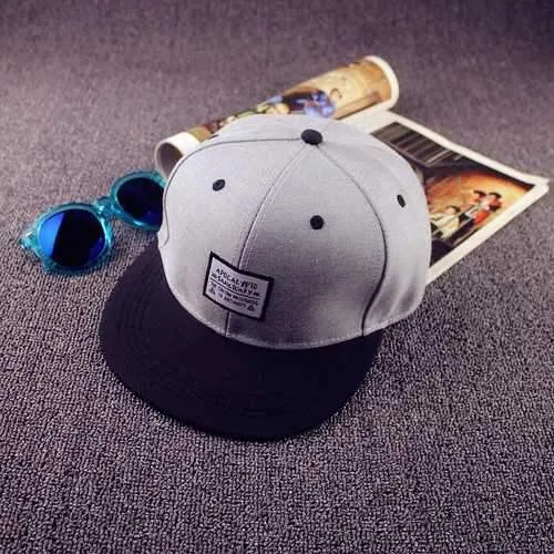 Men Women Snapback Baseball Flat Brimmed Hat Caps Adjustable Skateboard Hip-hop Hats