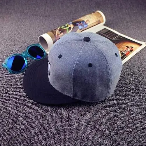 Men Women Snapback Baseball Flat Brimmed Hat Caps Adjustable Skateboard Hip-hop Hats