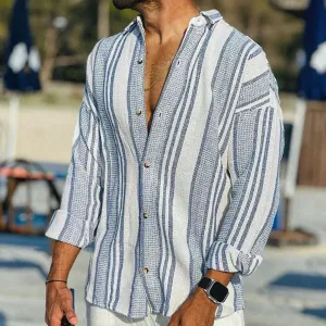 Men's Casual Long Sleeve Shirt | Vintage