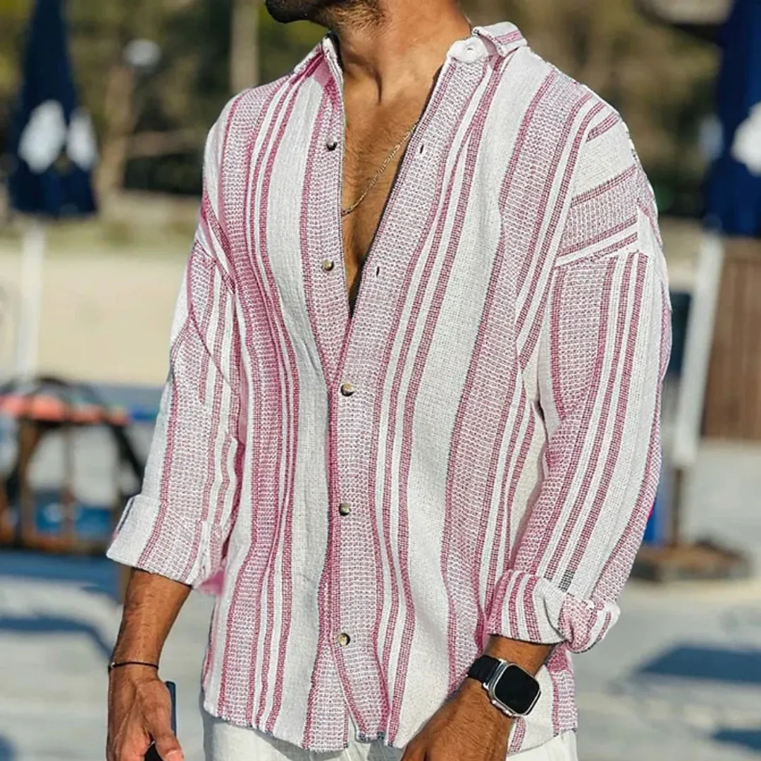 Men's Casual Long Sleeve Shirt | Vintage