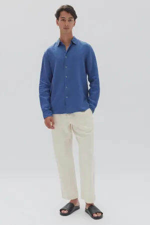 Mens Casual LS Shirt Royal