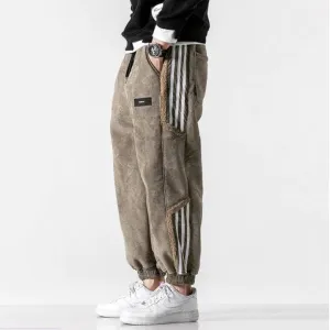 Men's Loose-Fit Striped Joggers