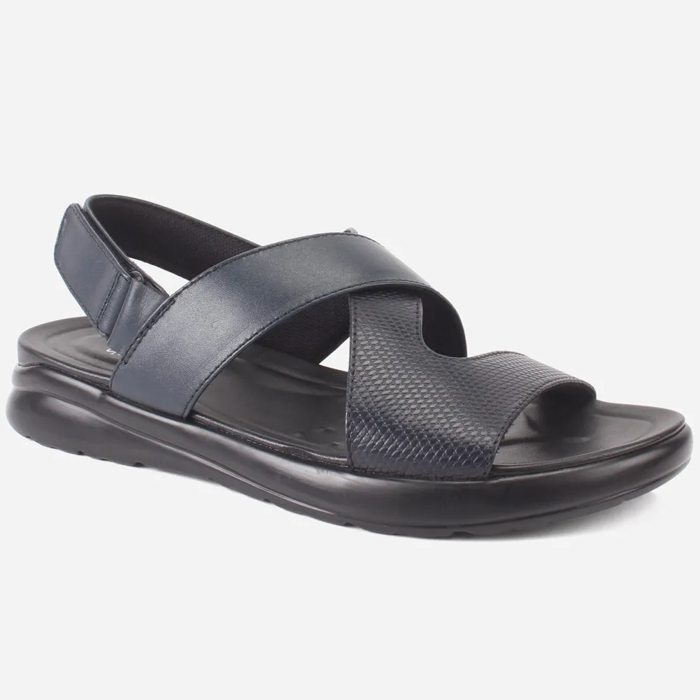 Mens "Rayan" Leather Comfy Casual Sandals