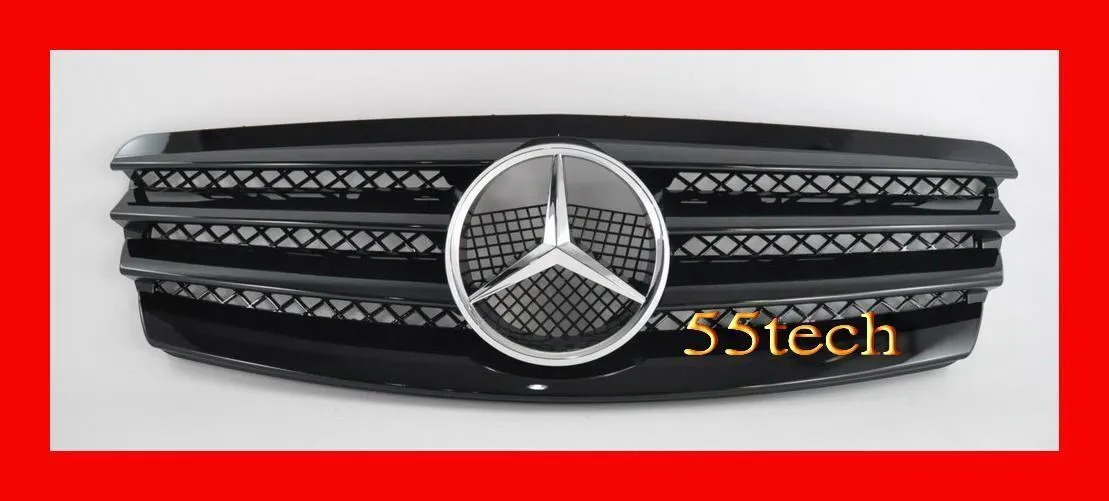 Mercedes Benz W211 2003~2006 E-Class 4 Fins Style Grille