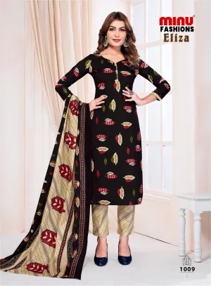 Minu Pure Cotton Eliza Stitched Salwar Suit (3 Pcs) Set
