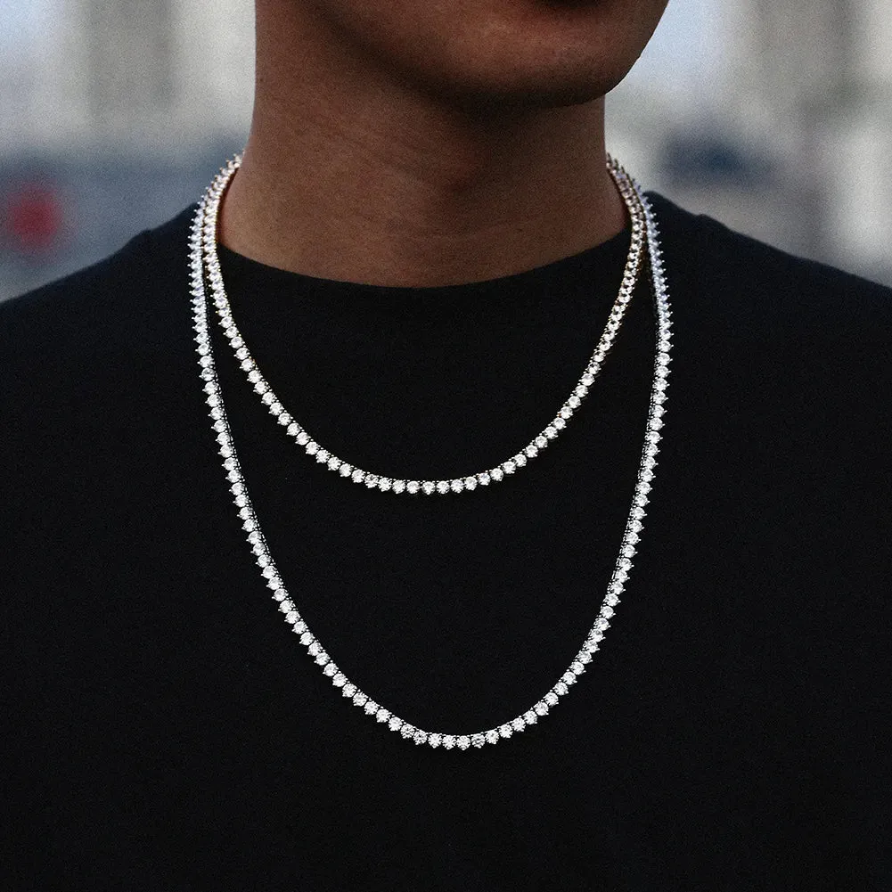 Moissanite Tennis Necklace - 2mm