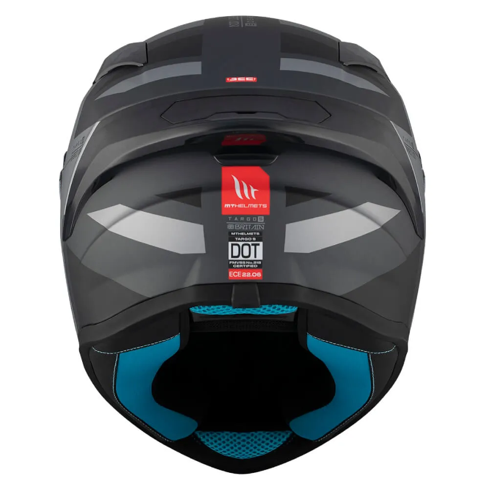 MT Targo S Helmet Britain A2 Matt Grey / Anthracite