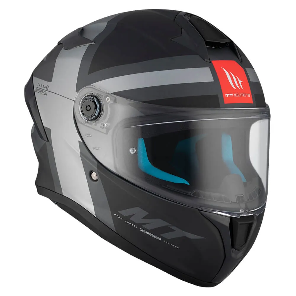 MT Targo S Helmet Britain A2 Matt Grey / Anthracite