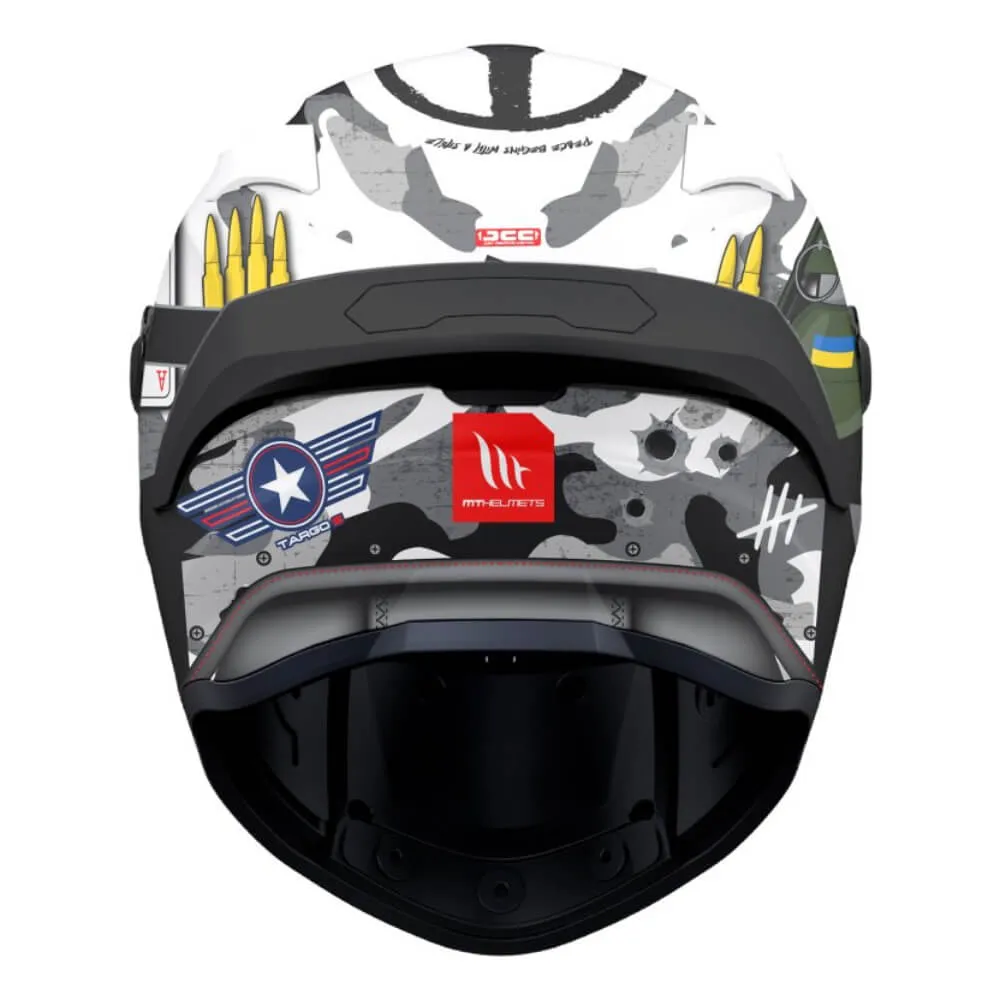 MT Targo S Helmet Patton A0 Gloss White Camo
