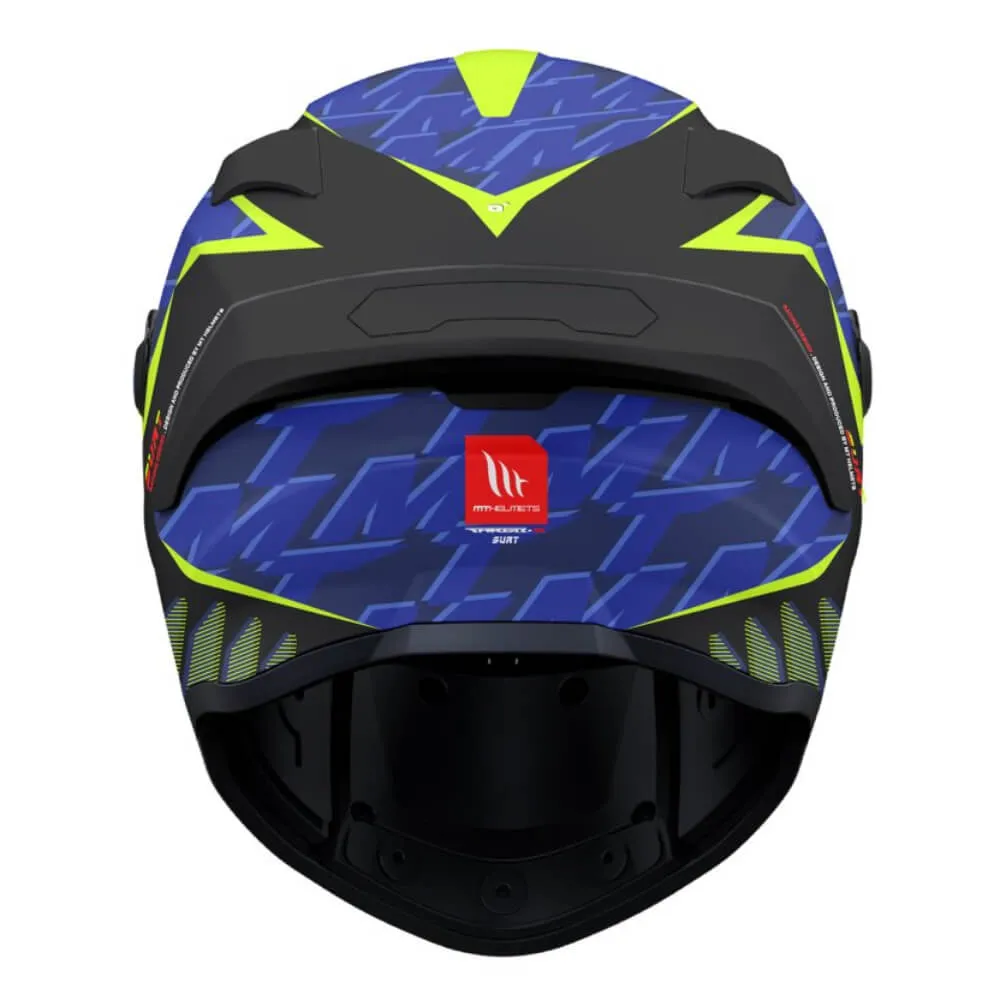 MT Targo S Helmet Surt B13 Matt Black / Blue / Yellow