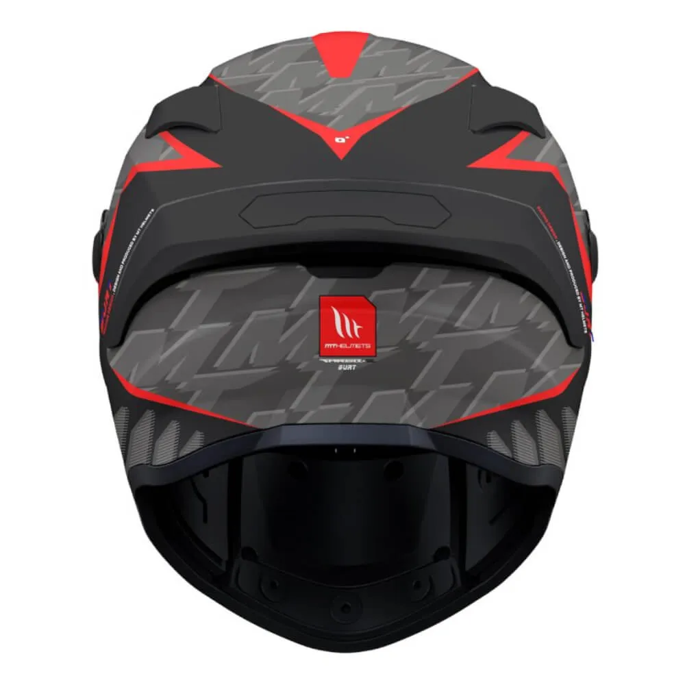 MT Targo S Helmet Surt B5 Matt Black / Grey / Red