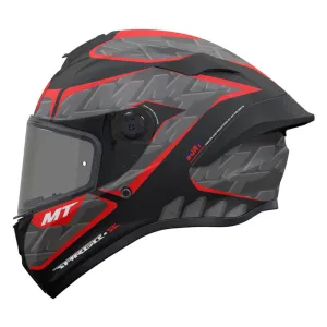 MT Targo S Helmet Surt B5 Matt Black / Grey / Red