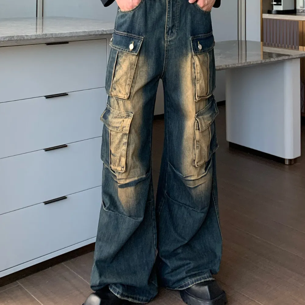 Multi-pocket Cargo Jeans