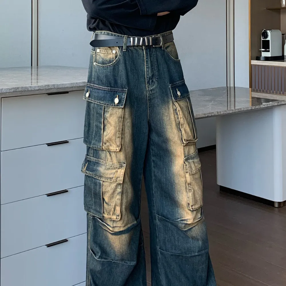 Multi-pocket Cargo Jeans