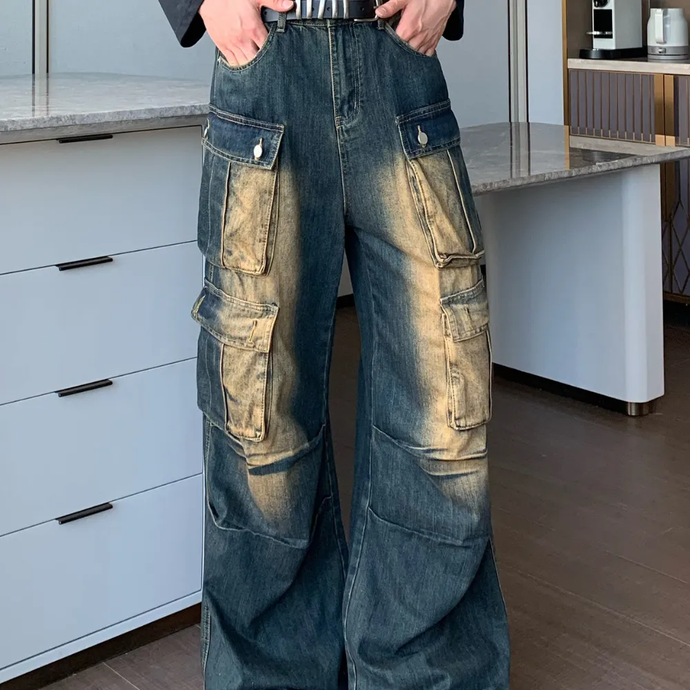 Multi-pocket Cargo Jeans