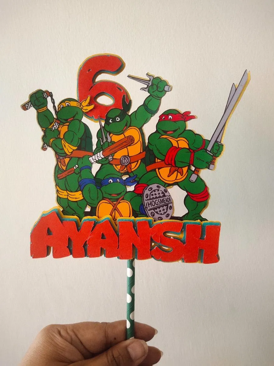 Ninja Turtles Cake Topper