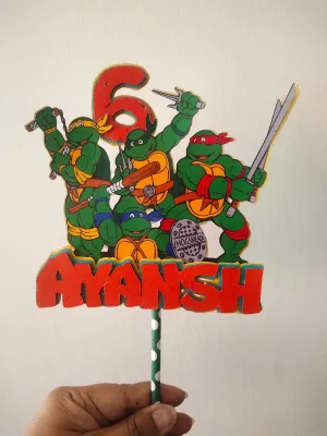 Ninja Turtles Cake Topper
