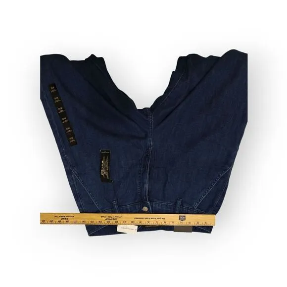 NWT Banana Republic Ultra High Rise Blue Flare Wide Leg Jeans 12/31