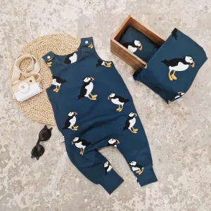 Ocean Puffin Baby & Toddler Dungarees
