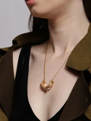 Outhouse   I    OH Abey Blanco Orion Gold Crescent Pendant Gold New OHAW19PE022
