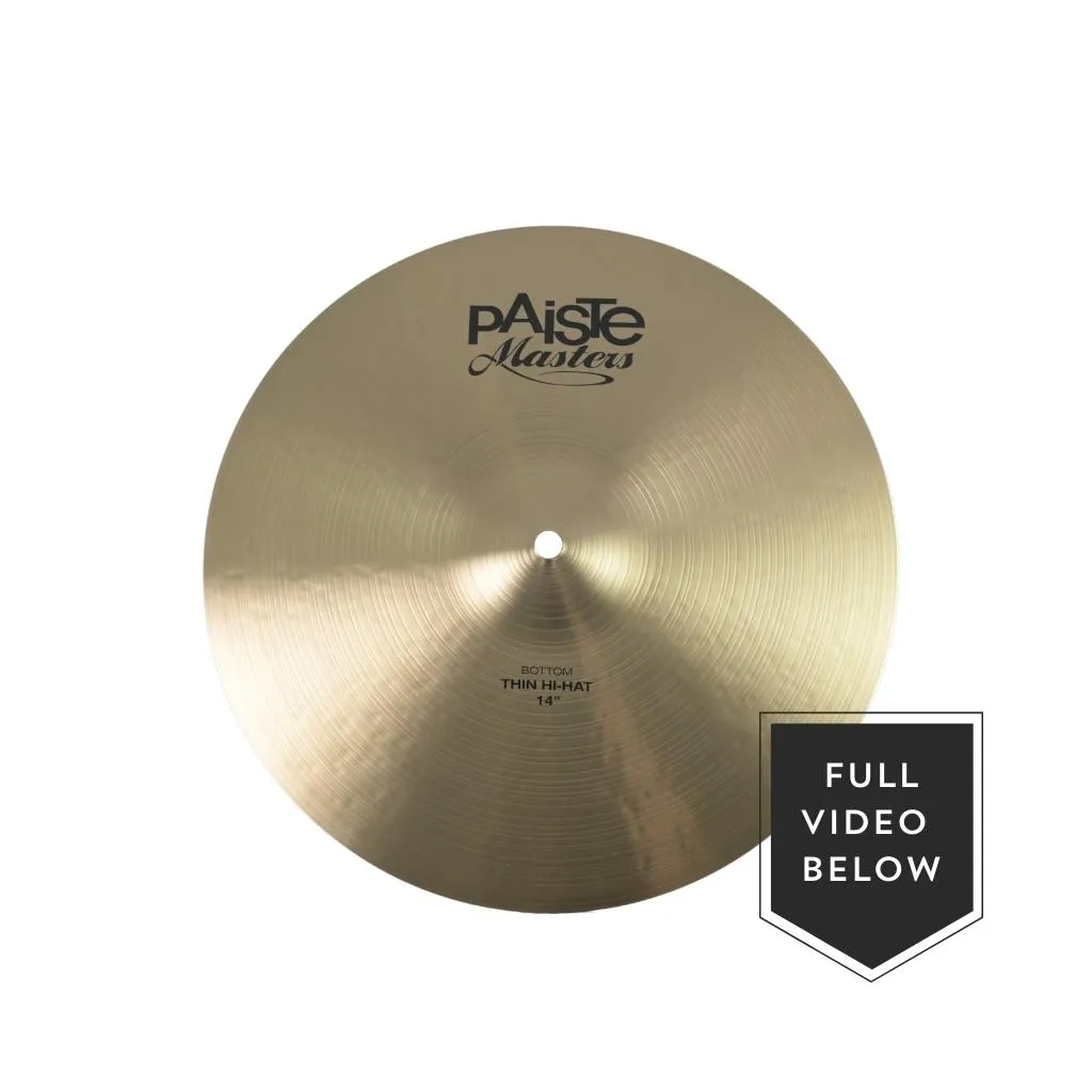 Paiste 14" Masters Thin Hi-Hats