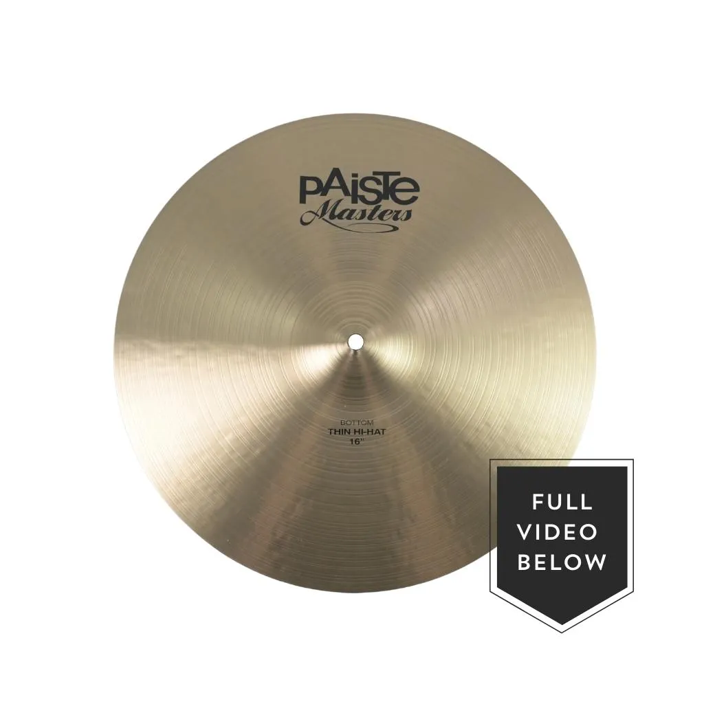 Paiste 16" Masters Thin Hi-Hats