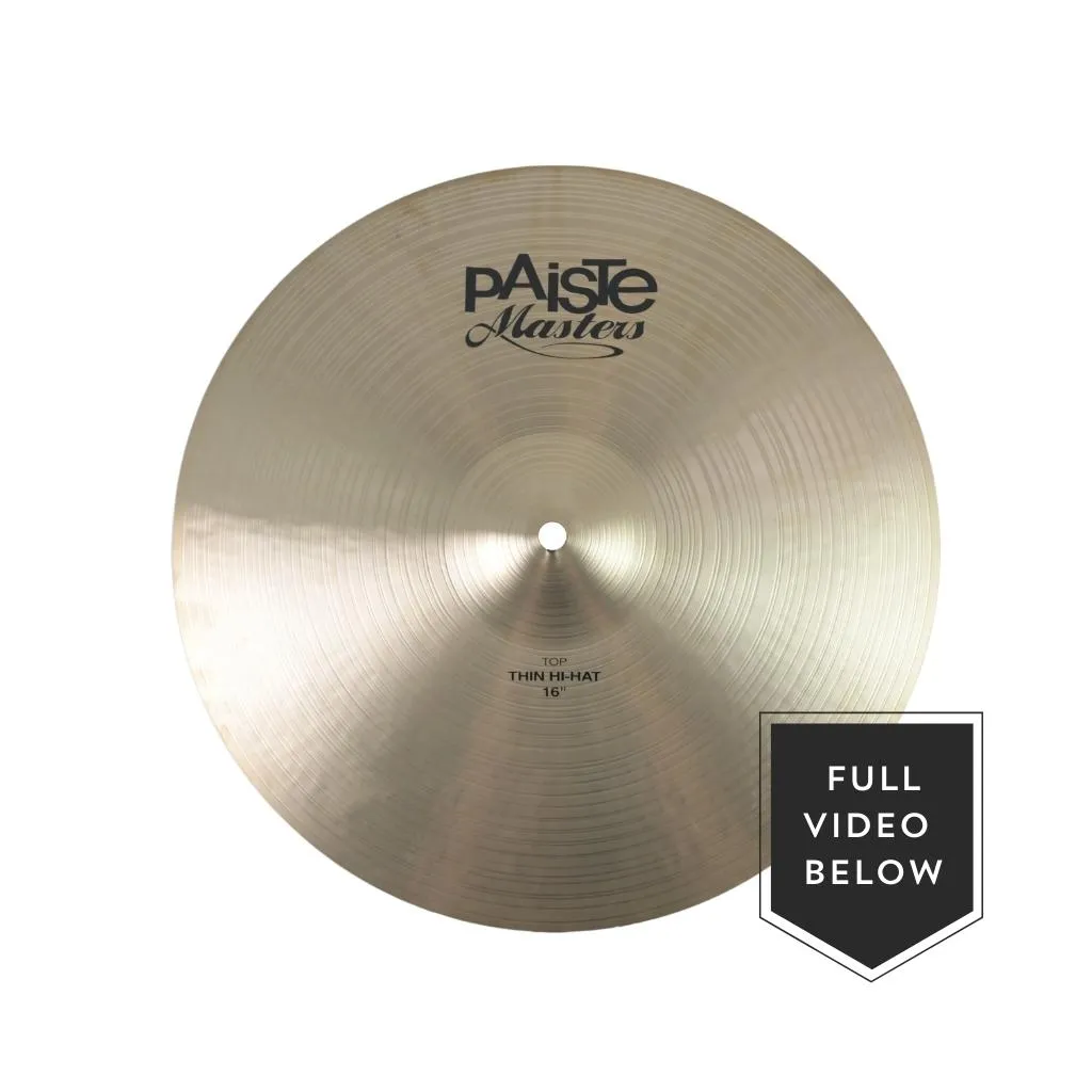 Paiste 16" Masters Thin Hi-Hats